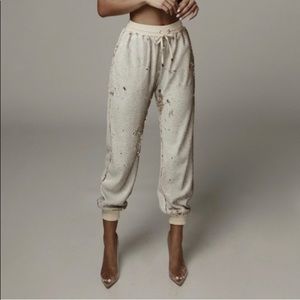 JLUXLABEL sequin pants (joggers)